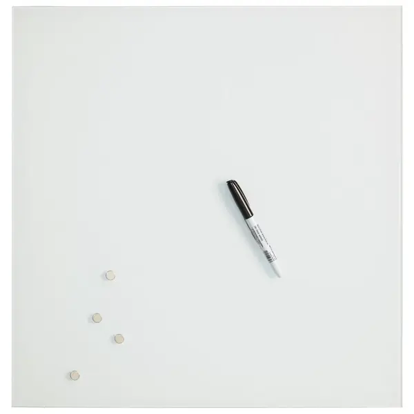 Euroart SKLENĚNÁ MAGNETICKÁ TABULE, sklo, 50/50 cm