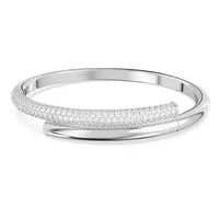 Swarovski Nadčasový pevný náramek se Swarovski krystaly Dextera 5674981 M - 6 x 5 cm