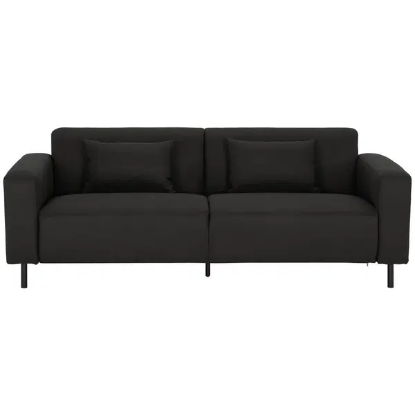 P & B DVOUMÍSTNÁ POHOVKA, textil, černá