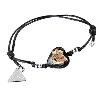 Lampglas Originální náramek Starry Night s 24karátovým zlatem v perle Lampglas BLH32/RHO