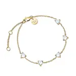 Rosefield Pozlacený náramek s krystaly JBRHG-J1013