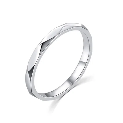 MOISS Minimalistický stříbrný prsten R00019 52 mm