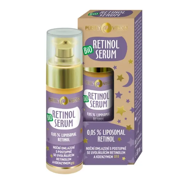 Purity Vision Bio Noční pleťové sérum Retinol Serum 30 ml