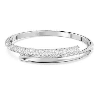 Swarovski Nadčasový pevný náramek se Swarovski krystaly Dextera 5674981 S - 5,6 x 4,6 cm
