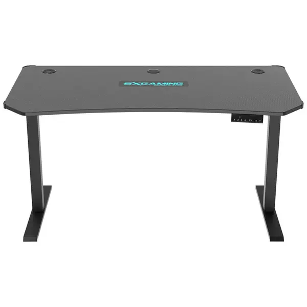 Xora HERNÍ STŮL, černá, 140/70/74-120 cm