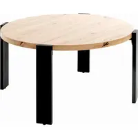 KONFERENČNÍ STOLEK, barvy dubu, kov, kompozitní dřevo, 75/75/42 cm