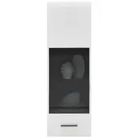 Hom`in ZÁVĚSNÁ VITRÍNA, antracitová, bílá, 40/122/35 cm