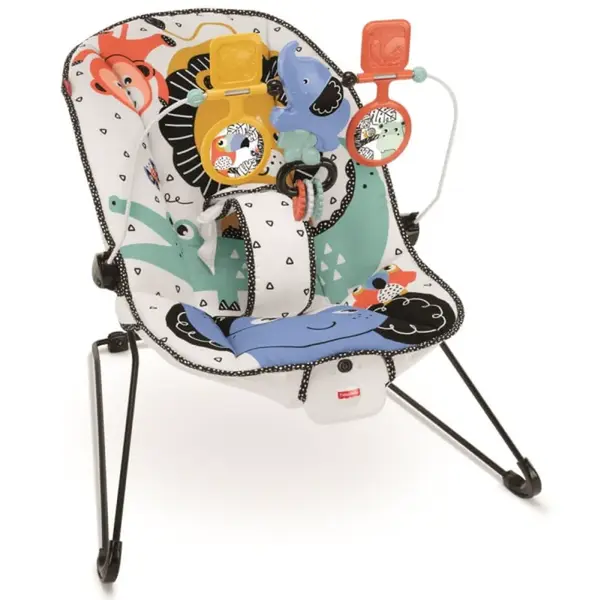 Fisher Price Houpací dětské sedátko s odnímatelnou hrazdičkou