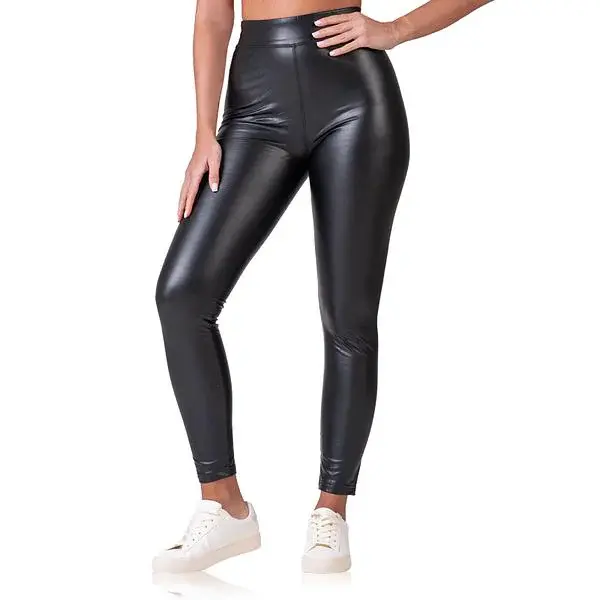 Bellinda 
RELAX & GO LEATHEROPTIC LEGGINGS - Dámske legíny koženého vzhľadu - čierna