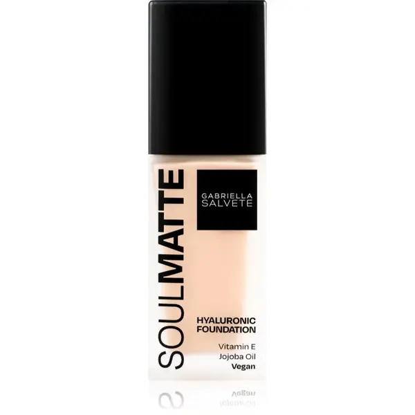 Gabriella Salvete SoulMatte Hyaluronic Foundation dlhotrvajúci make-up s matným efektom odtieň 02W Ivory Warm 30 ml