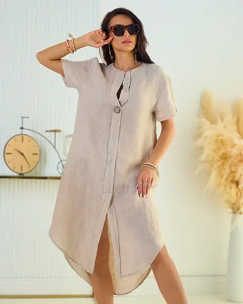 Resti Linen women's oversize dress