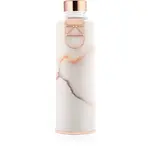 Equa Mismatch sklenená fľaša na vodu + obal z umelej kože farba Lava 750 ml