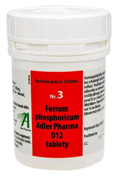 ADLER PHARMA Nr.3 Ferrum phosphoricum D12, 400 tablet