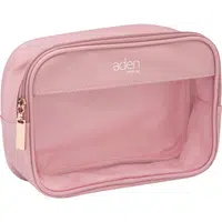 Aden Cosmetics Large Cosmetic Bag kozmetická taška dámska veľká Pink 1 ks