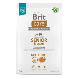 Brit Care Dog Grain-free Senior & Light Salmon 3 kg | Granule pre psov
