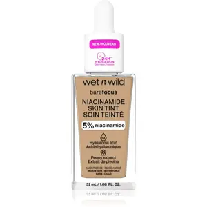 Wet n Wild BareFocus Niacinamide Skin Tint ľahký hydratačný make-up odtieň Amber Beige (Warm) 32 ml