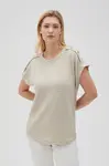 Marisse Women's T-Shirt L-Ts-4634 L.Beige