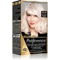 L’Oréal Paris Préférence farba na vlasy odtieň 10.21 Super Light Pearl Blonde 1 ks