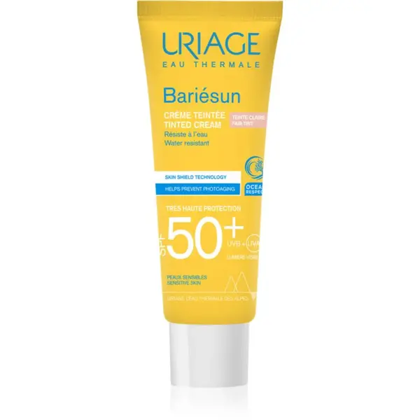 Uriage Bariésun Tinted Cream SPF 50+ ochranný tónovací krém na tvár SPF 50+ odtieň Fair tint 50 ml