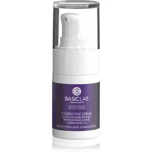 BasicLab Dermocosmetics Esteticus vyhladzujúce sérum pre zjednotenie farebného tónu pleti 0.07% Pure Retinal 15 ml