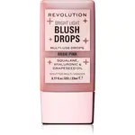 Revolution Bright Light Blush Drops tekutá lícenka odtieň Pink Rosie 23 ml