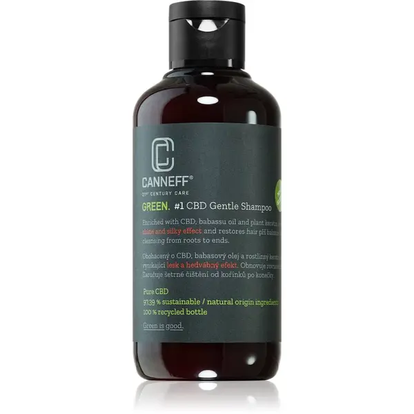 Canneff Green CBD Gentle Shampoo regeneračný šampón na lesk a hebkosť vlasov 200 ml