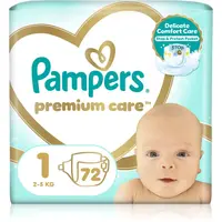Pampers Premium Care Size 1 jednorazové plienky 2-5 kg 72 ks