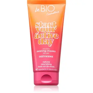 beBIO Start Your Active Day ošetrujúci telový peeling 200 ml