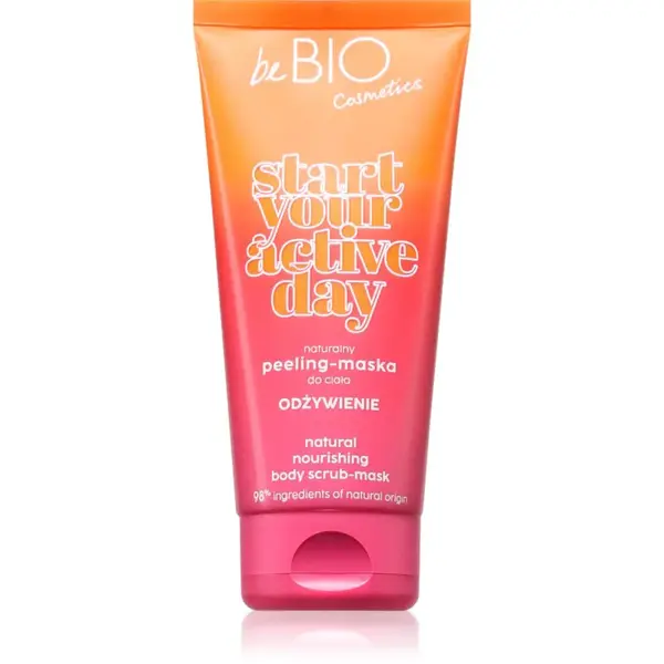 beBIO Start Your Active Day ošetrujúci telový peeling 200 ml