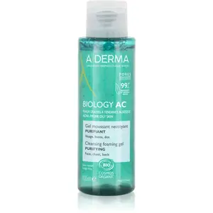 A-Derma Biology AC čiastiaci penivý gél pre mastnú a zmiešanú pleť 100 ml