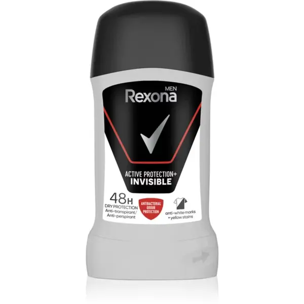 Rexona Active Protection+ Antiperspirant tuhý antiperspitant pre mužov Invisible 50 ml