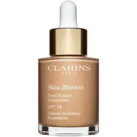 Clarins Skin Illusion Natural Hydrating Foundation rozjasňujúci hydratačný make-up SPF 15 odtieň 108,5W Cashew 30 ml