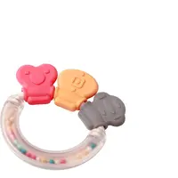 BabyOno Rattle With Teether 3m+ hryzadielko s hrkálkou Shapes 1 ks