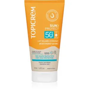 Topicrem Sun Protect Moisturizing Sun Milk hydratačné mlieko na opaľovanie SPF 50+ 50 ml