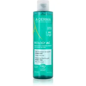 A-Derma Biology AC čiastiaci penivý gél pre mastnú a zmiešanú pleť 200 ml