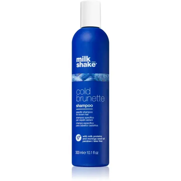 milk_shake® Cold Brunette Shampoo šampón neutralizujúci žlté tóny pre hnedé odtiene vlasov 300 ml