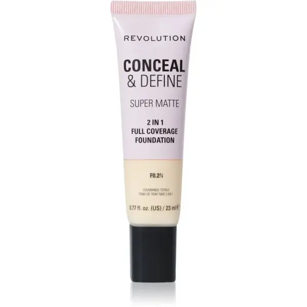 Revolution Conceal & Define zmatňujúci make-up odtieň F0.2N 23 ml
