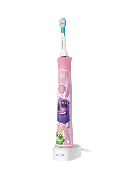 PHILIPS SONICARE Zubná kefka pre deti elektrická Sonicare ružová s bluetooth HX6352/42