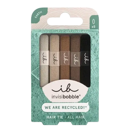 INVISIBOBBLE Hair Tie Earth Ecotie, Gumičky do vlasov 5 ks
