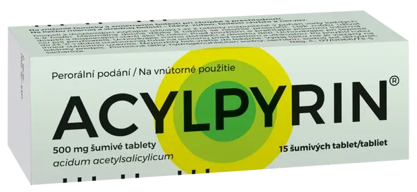 ACYLPYRIN 500 mg 15 šumivých tabliet