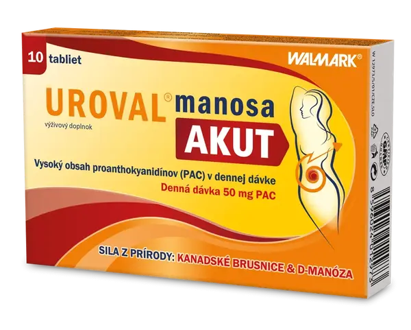 WALMARK Uroval Manosa Akut 10 tabliet