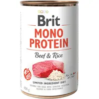 Brit konzerva Mono Protein Beef & Brown Rice 400 g | Konzerva pre psov