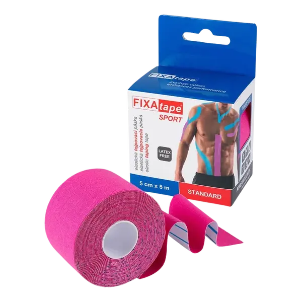 FIXATAPE Sport Kinesiology ružová 5 m