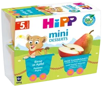HIPP BIO Jablká s hruškami 4 x 100 g
