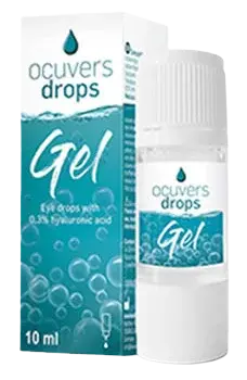 OCUVERS drops Gel - očné kvapky na báze hyaluronátu sodného 0,3%, 10 ml