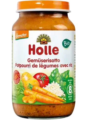 HOLLE Bio detská raňajka Zeleninové rizoto