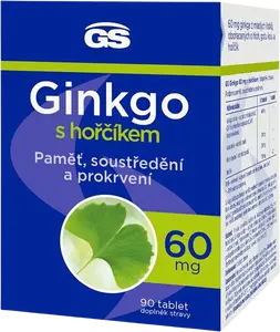 GS Ginkgo 60 mg s horčíkom 90 tablet
