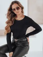 Dámsky pruhovaný sveter NOLVIE čierny