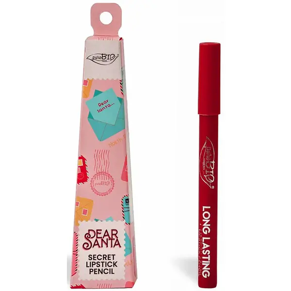 puroBIO Cosmetics Dear Santa SECRET dlhotrvajúca ceruzka na pery v darčekovom balení odtieň 013 3 g