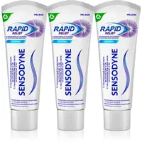 Sensodyne Rapid Cool Mint zubná pasta s fluoridom pre citlivé zuby 3x75 ml